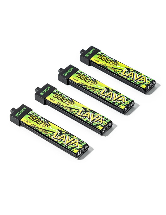 BETAFPV Lava II 580mAh 1S 95C (BT2.0) - 4 Pcs.