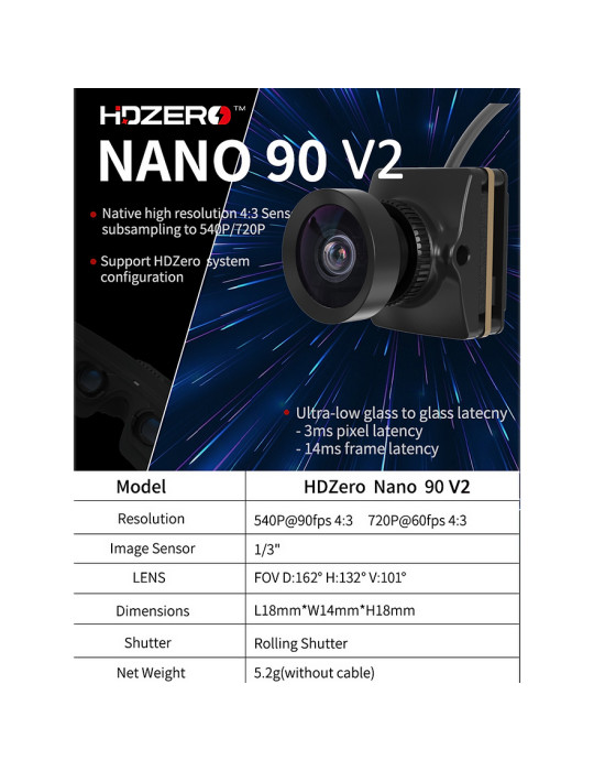Runcam HDZero Nano 90 V2 Kamera