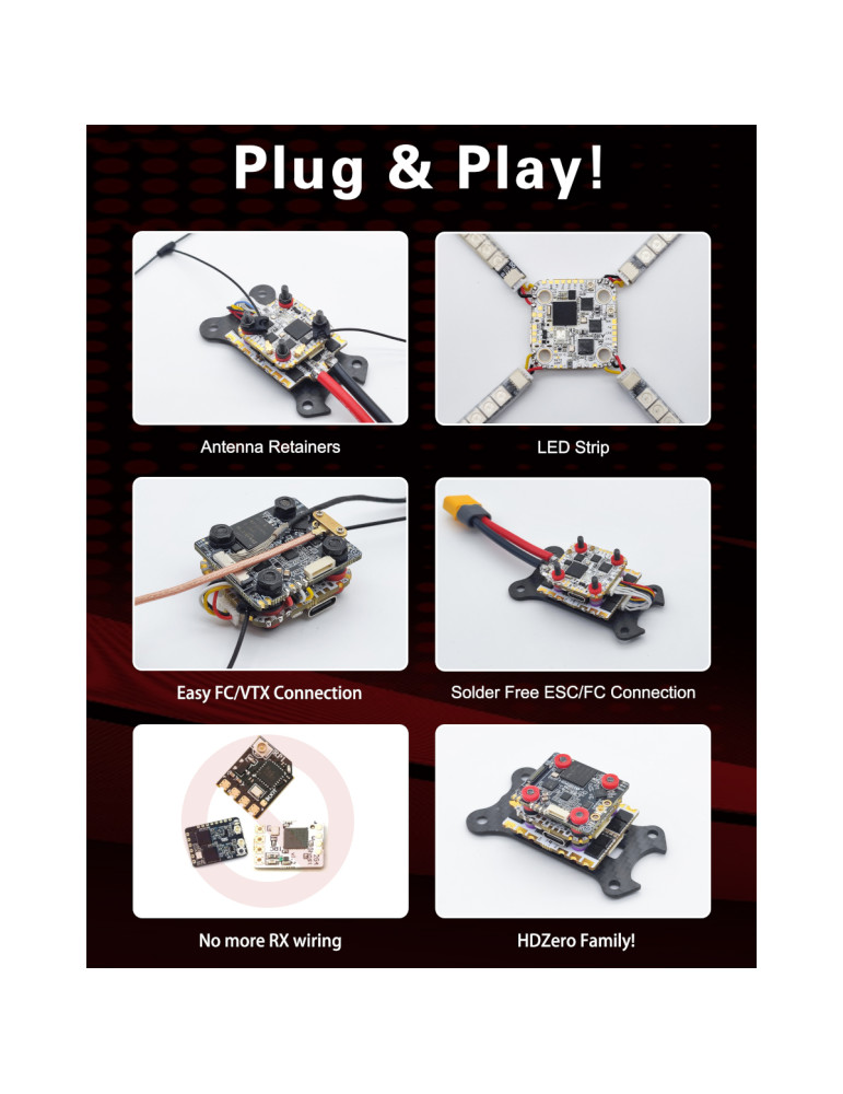 HDZero Halo H7+70A+2.4GHz ELRS Stack