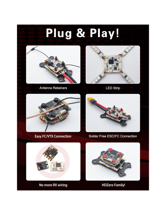 HDZero Halo H7+70A+2.4GHz ELRS Stack