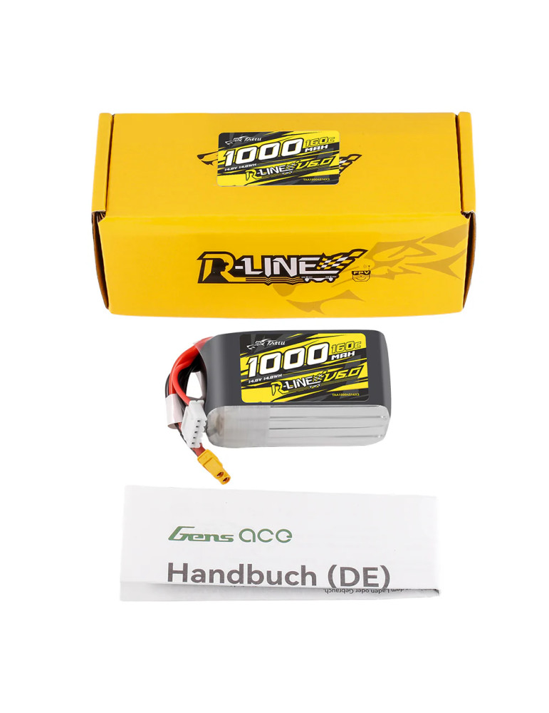 TATTU R-Line 1480mAh 4S 160C V6.0 LiPo für FPV Drohne