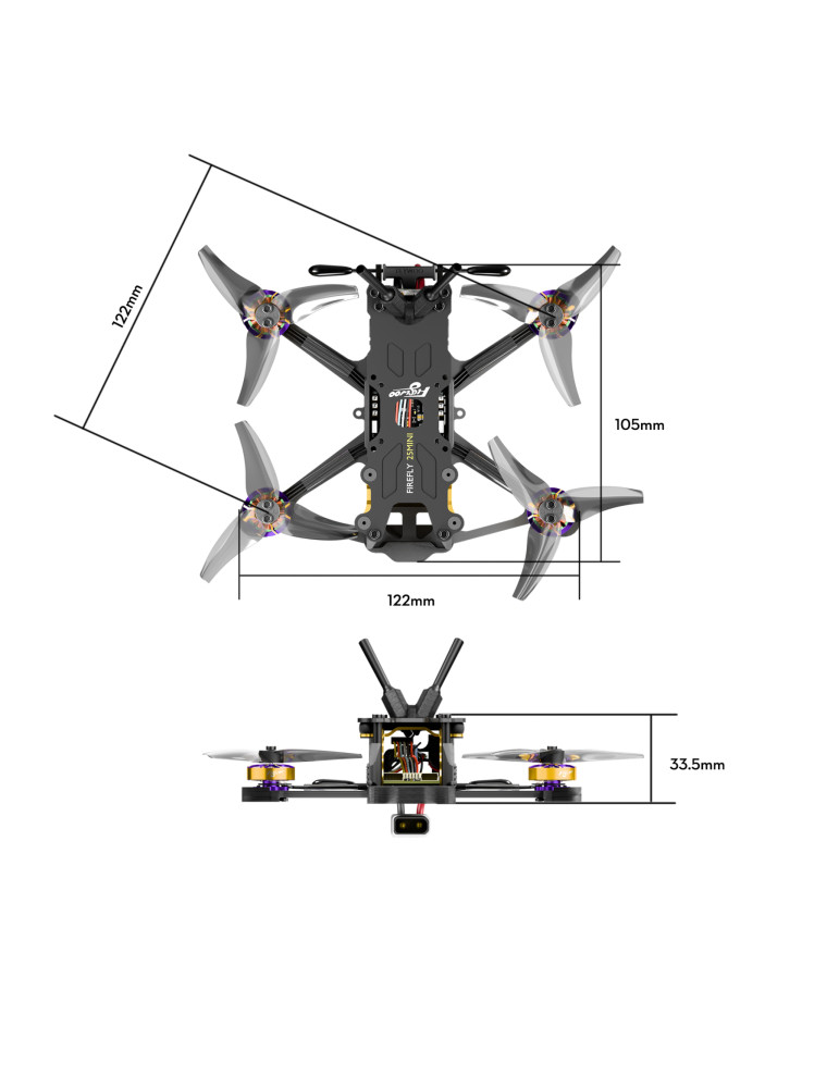 Flywoo Firefly 25MINI O4 Wide 3S (ELRS 2.4G)