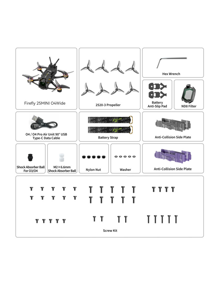 Flywoo Firefly 25MINI O4 Wide 3S (ELRS 2.4G)