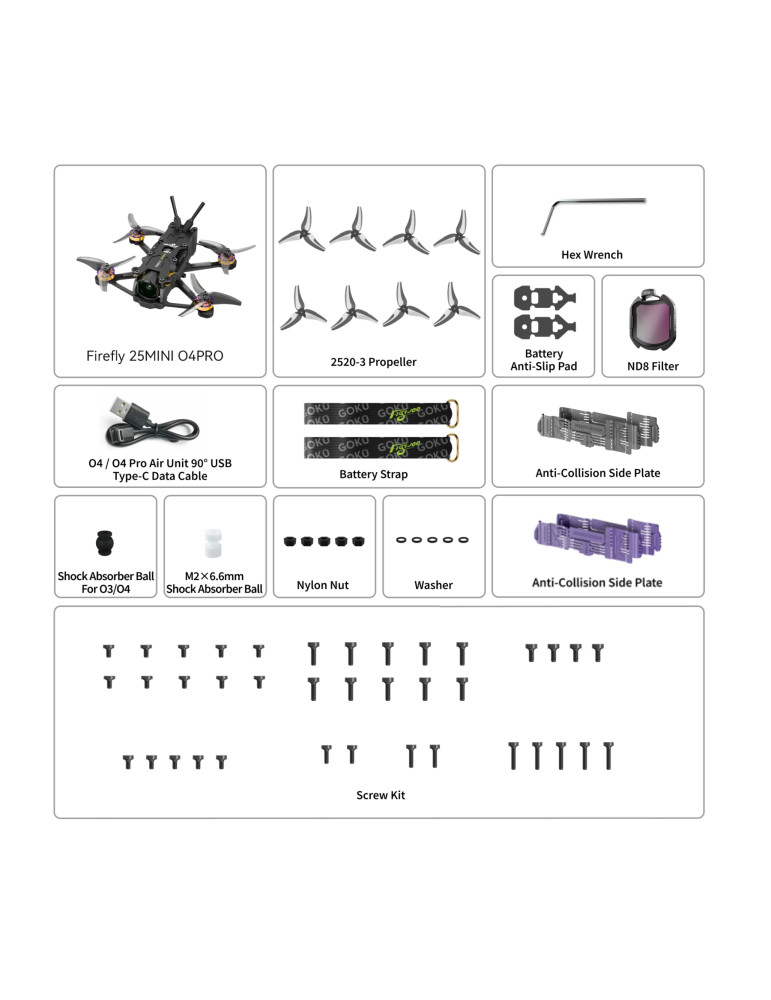 Flywoo Firefly 25MINI O4 PRO 3S (ELRS 2.4G)