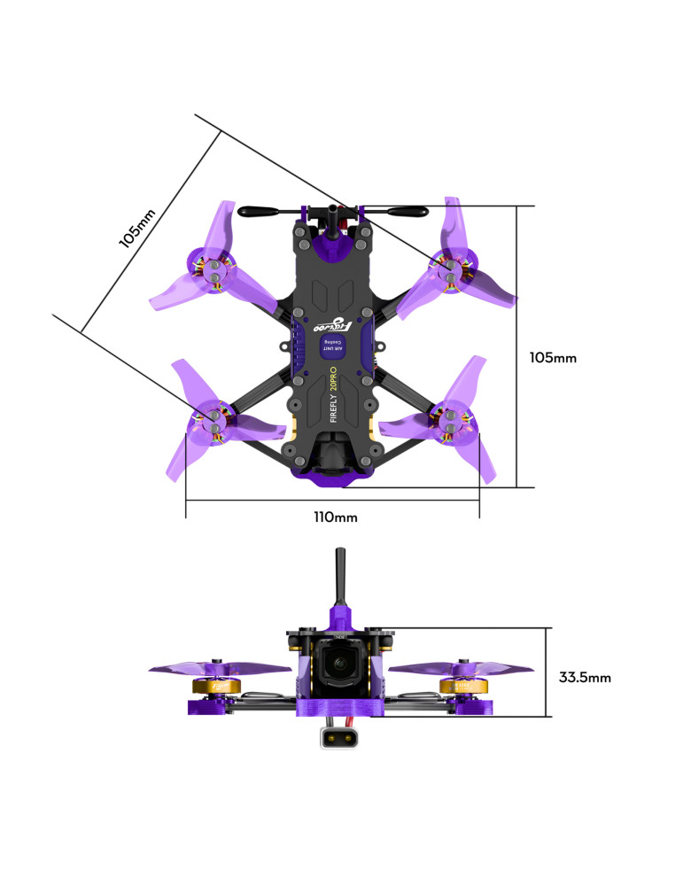 Flywoo Firefly 20PRO O4 Wide 4S (BNF-DJI)