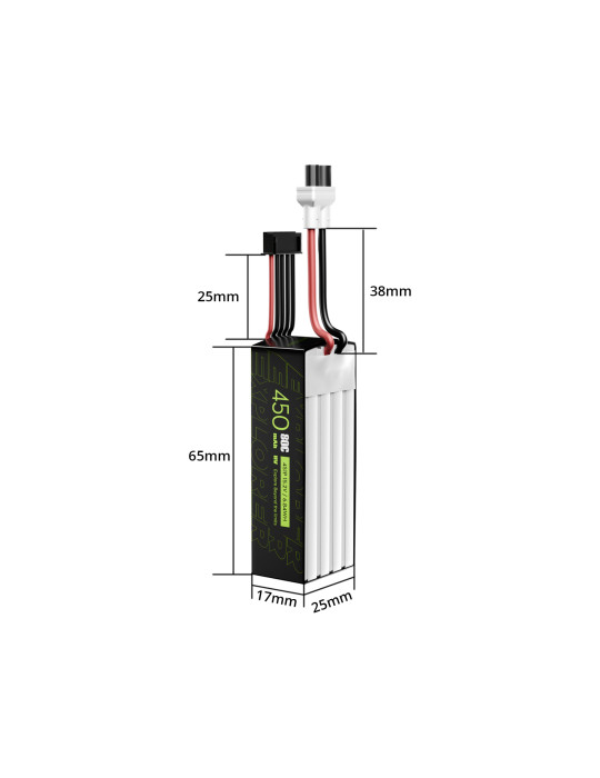 Flywoo Explorer 450mAh 4S HV 80C (XT30) 2 Stück