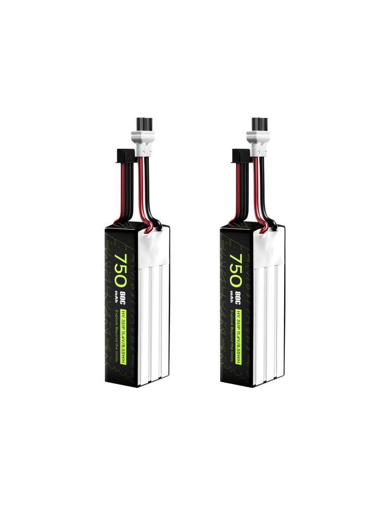 Flywoo Explorer 750mAh 3S HV 80C (XT30) 2 Stück