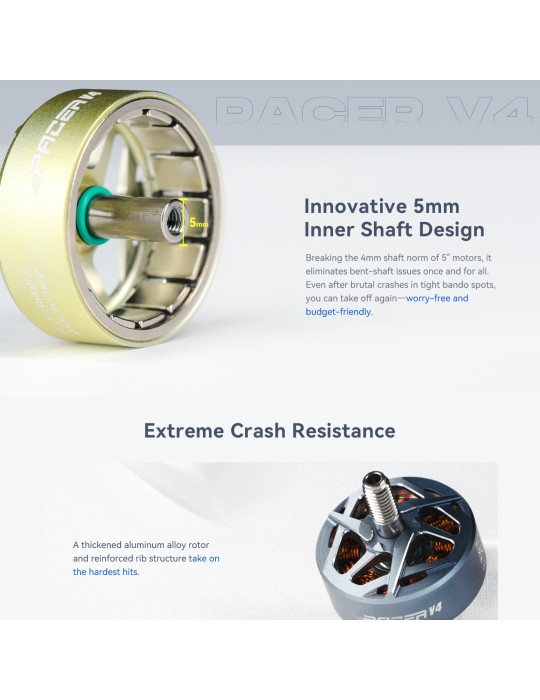 Tiger Motor Pacer P22.6-7 1880Kv - Yellow