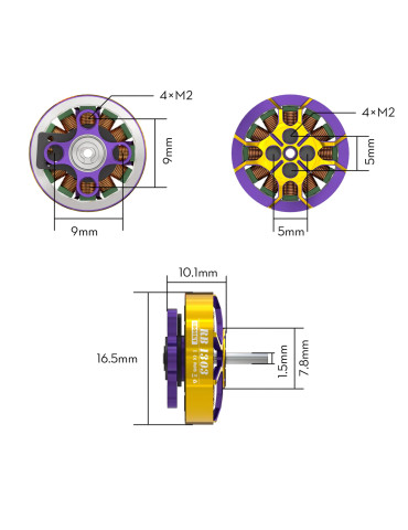 Flywoo ROBO 1303 6000Kv Motor 2