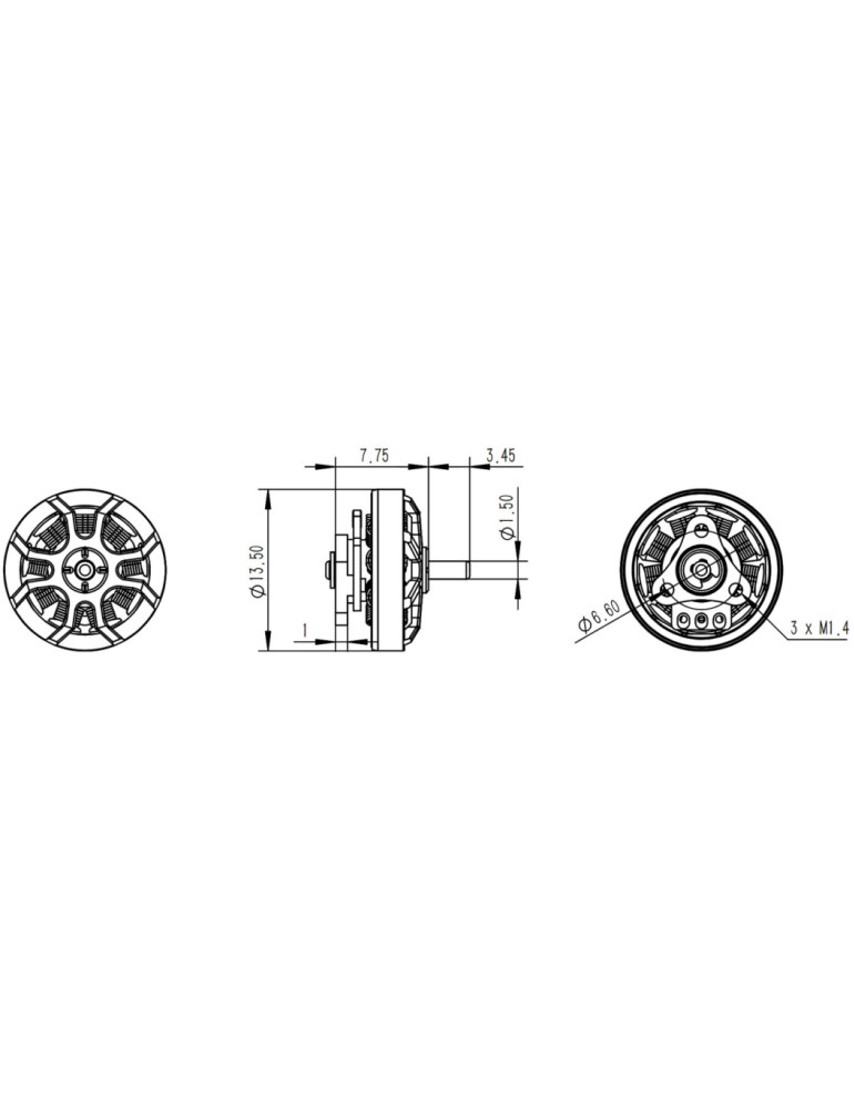 Flywoo ROBO 1002 23500Kv Motor