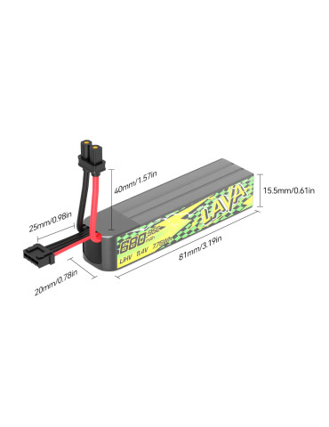 BETAFPV Lava II 680mAh 3S 95C (XT30) - 2 Stk. 2