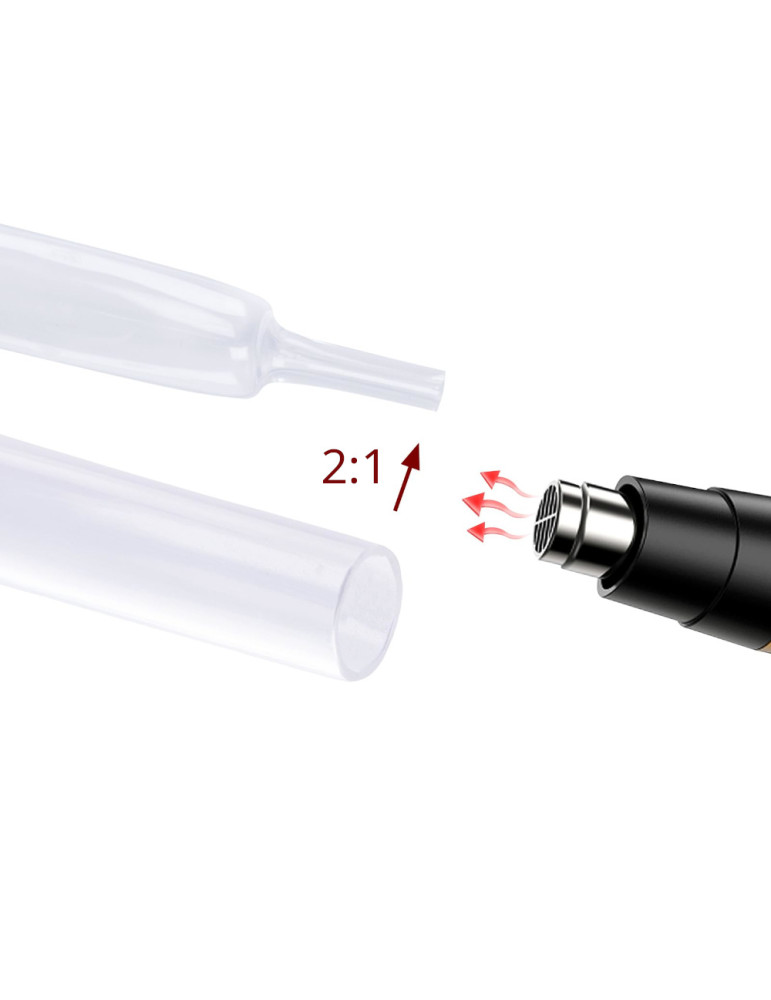 Transparent Heat Shrink Tubing Set 2:1 (2/6/8/14 mm)