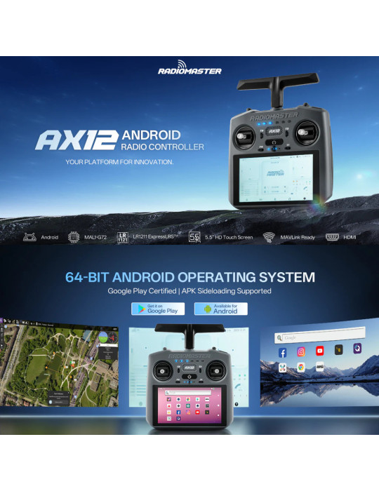 RadioMaster AX12 Android Radio Controller (ELRS)