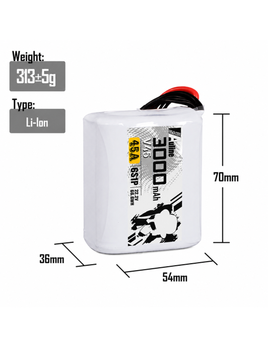 AULINE 3000mAh 6S V45 (XT60)