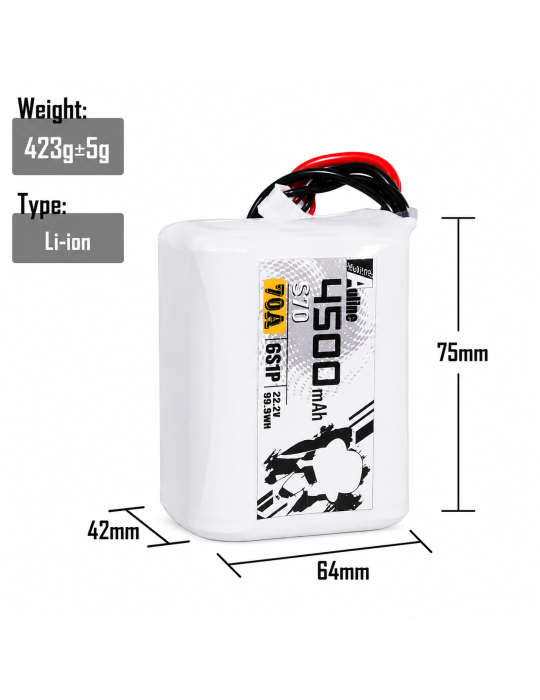 AULINE 4500mAh 6S S70 (XT60)