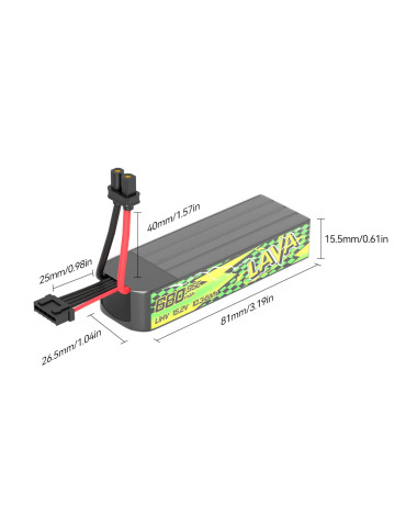 BETAFPV Lava II 680mAh 4S 95C (XT30) - 2 Stk. 2
