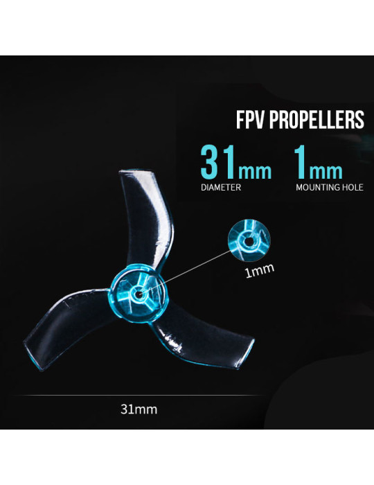 T-Motor M12199 31mm 1.2x1.9 3-Blatt Tiny Whoop Propeller (1.0mm)