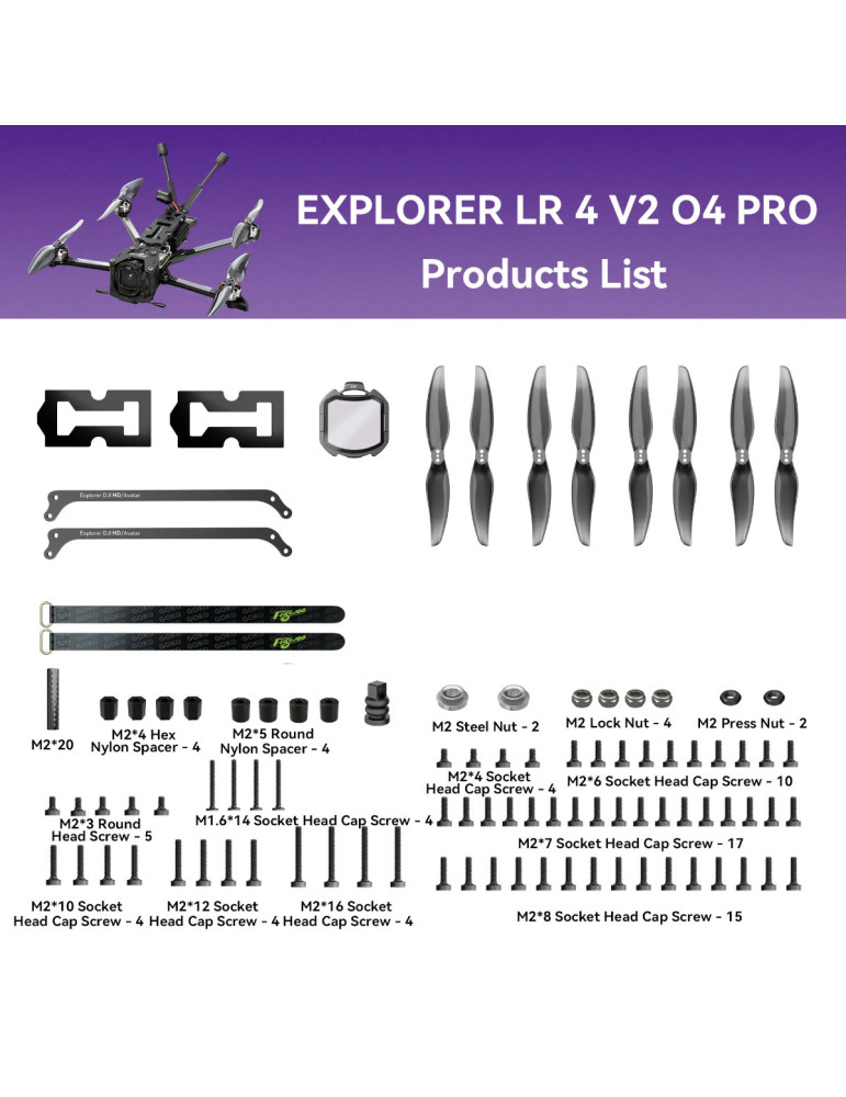 Flywoo Explorer LR4 V2 HD O4 PRO 4S (ELRS 2.4G)
