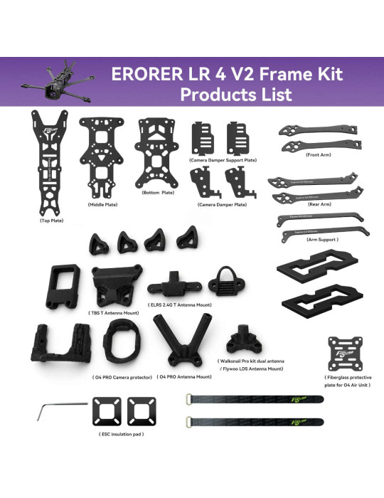 Flywoo Explorer LR 4 V2 Frame Kit