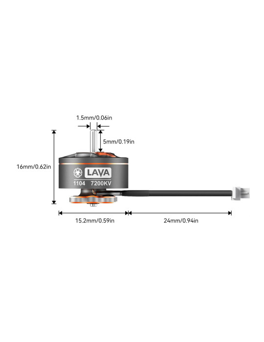 BetaFPV 1104 5500KV Brushless Motor - LAVA Series