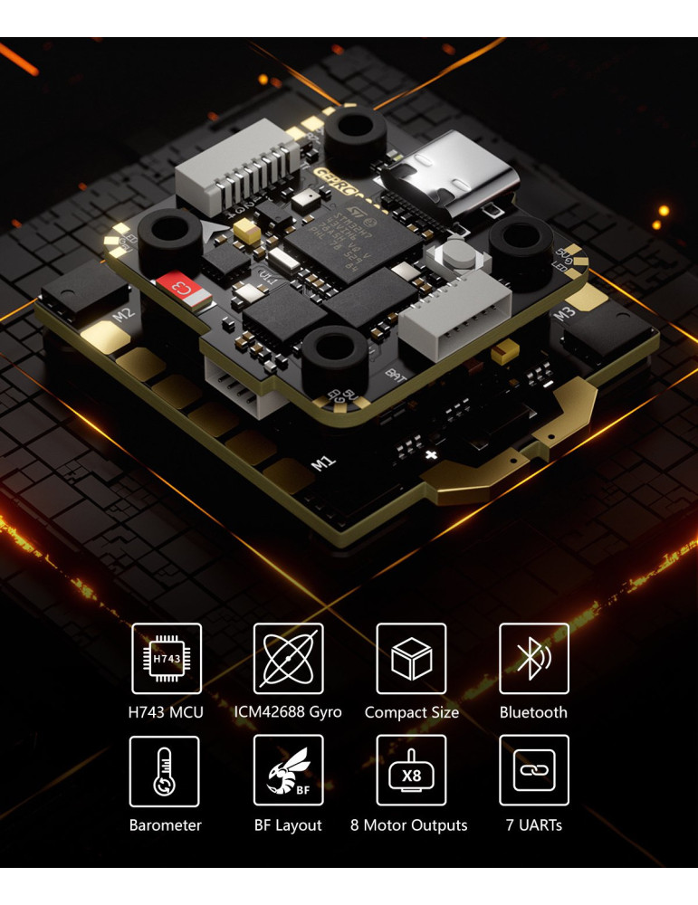 GepRC Taker H743 Mini 32Bit 60A Stack