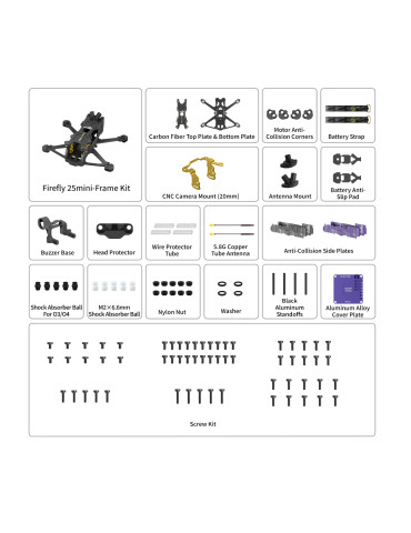 Flywoo Firefly 25MINI 3S Frame Kit 2
