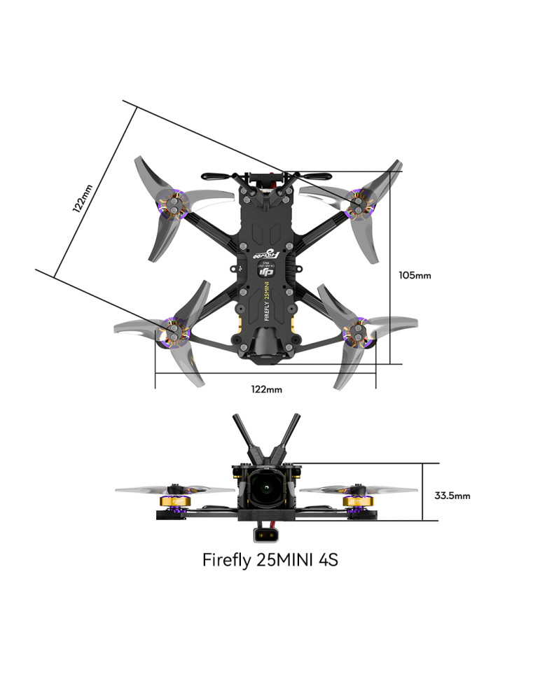 Flywoo Firefly 25MINI 3S Frame Kit