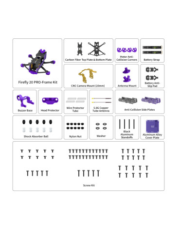Flywoo Firefly 20PRO 4S Frame Kit 2