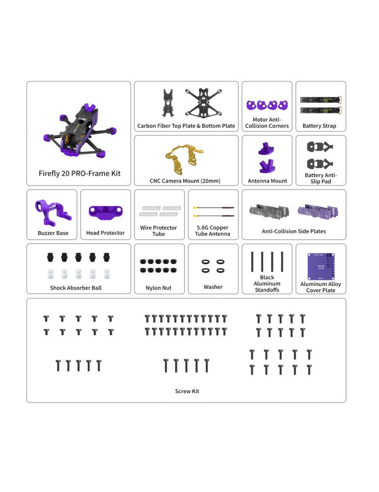 Flywoo Firefly 20PRO 4S Frame Kit
