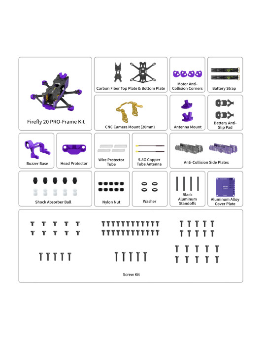 Flywoo Firefly 20PRO 4S Frame Kit