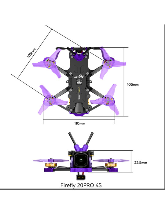 Flywoo Firefly 20PRO 4S Frame Kit