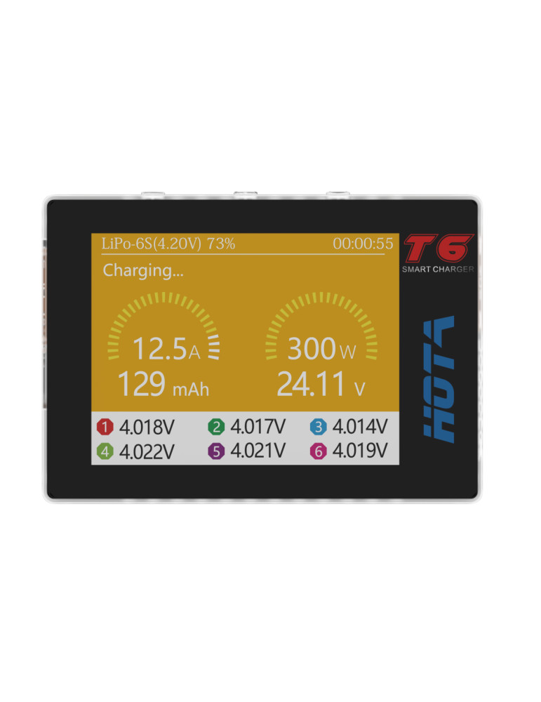 HOTA T6 300W DC-XT60 / 90W DC-USB-C Smart Charger