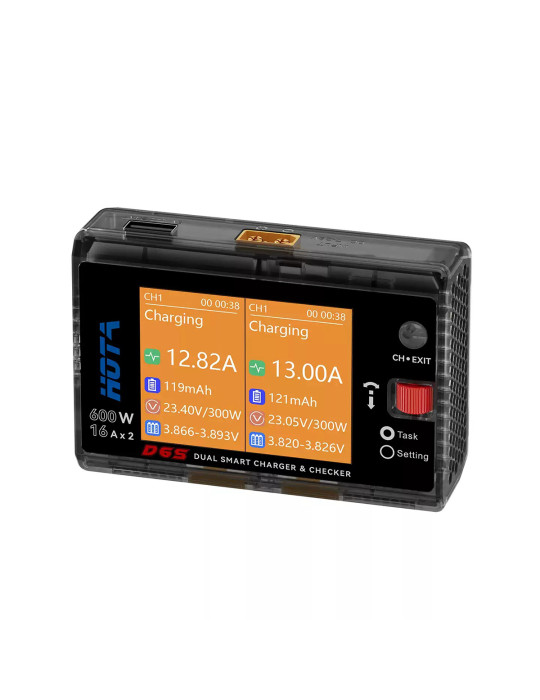 HOTA D6S Dual Ladegerät 600W für LiPo & FPV