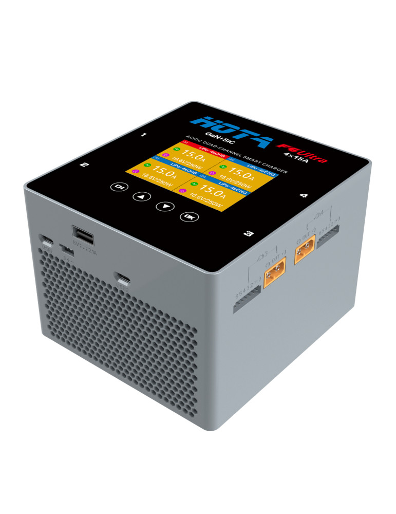 HOTA F6 Ultra 1000W DC / 500W AC 4-Kannal Smart Charger