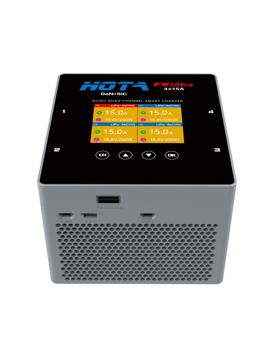 HOTA F6 Ultra 1000W DC / 500W AC 4-Channel Smart Charger