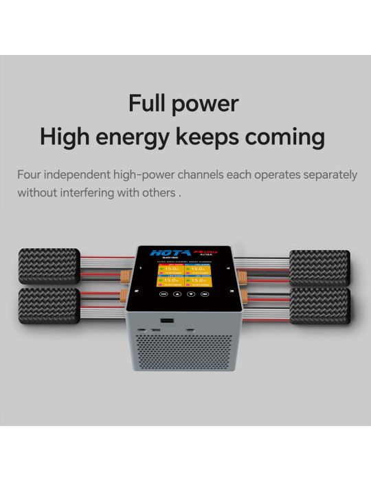 HOTA F6 Ultra 1000W DC / 500W AC 4-Kannal Smart Charger
