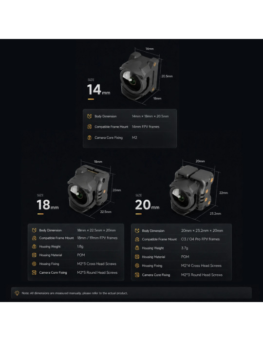 Flywoo DJI O4 Wide Cam shell V2 - 20mm