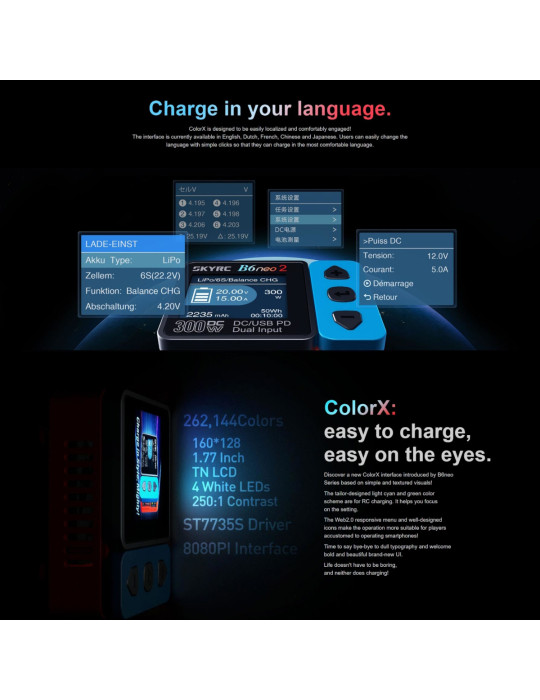 SKYRC B6Neo 2 300W 15A Smart Charger