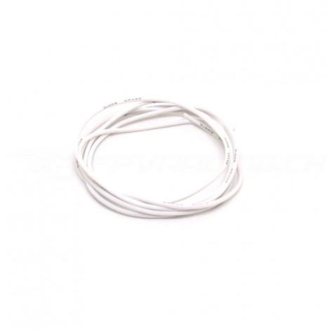 1m Silicone Wire 26AWG White