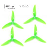 HQProp DP 5x5x3 Durable V1S PC Propeller - Light Green (Triblade)