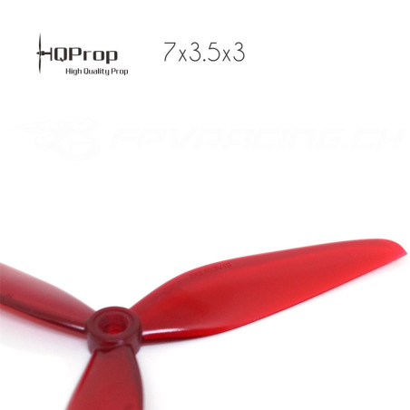 HQProp DP 7x3.5x3 V1S Durable PC Propeller - Licht Rot