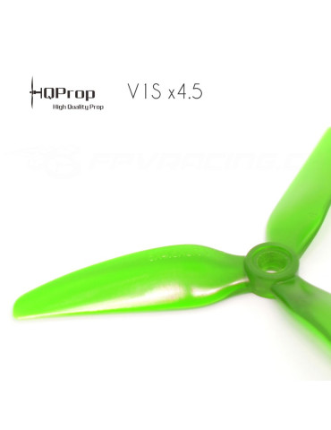 HQProp DP 5x4.5x3 Durable V1S PC Propeller - Light Green (Triblade) 2