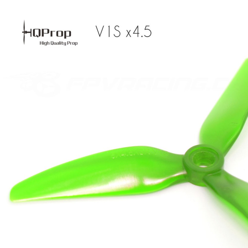 HQProp DP 5x4.5x3 Durable V1S PC Propeller - Light Green (Triblade)