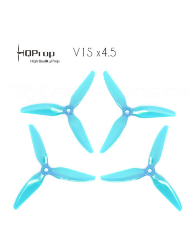 HQProp DP 5x4.5x3 Durable V1S PC Propeller - Light Blue (Triblade)