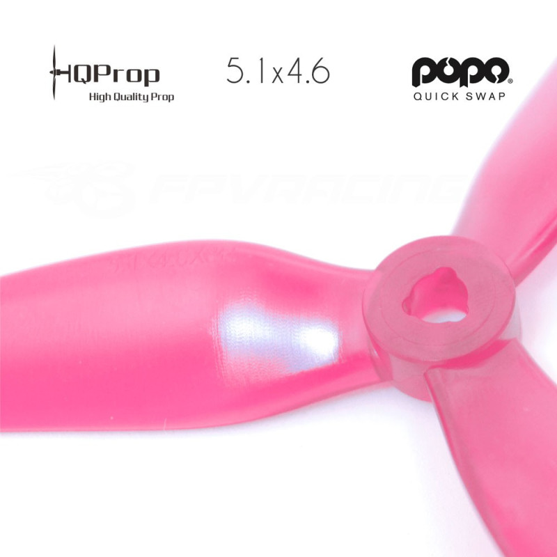 HQProp DP 5.1x4.6x3 Durable PC Propeller - Light Pink - POPO