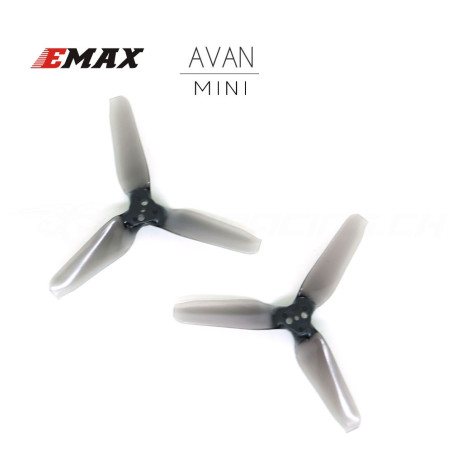 AVAN MINI 3" Prop 6 CW + 6 CCW - Licht Schwarz
