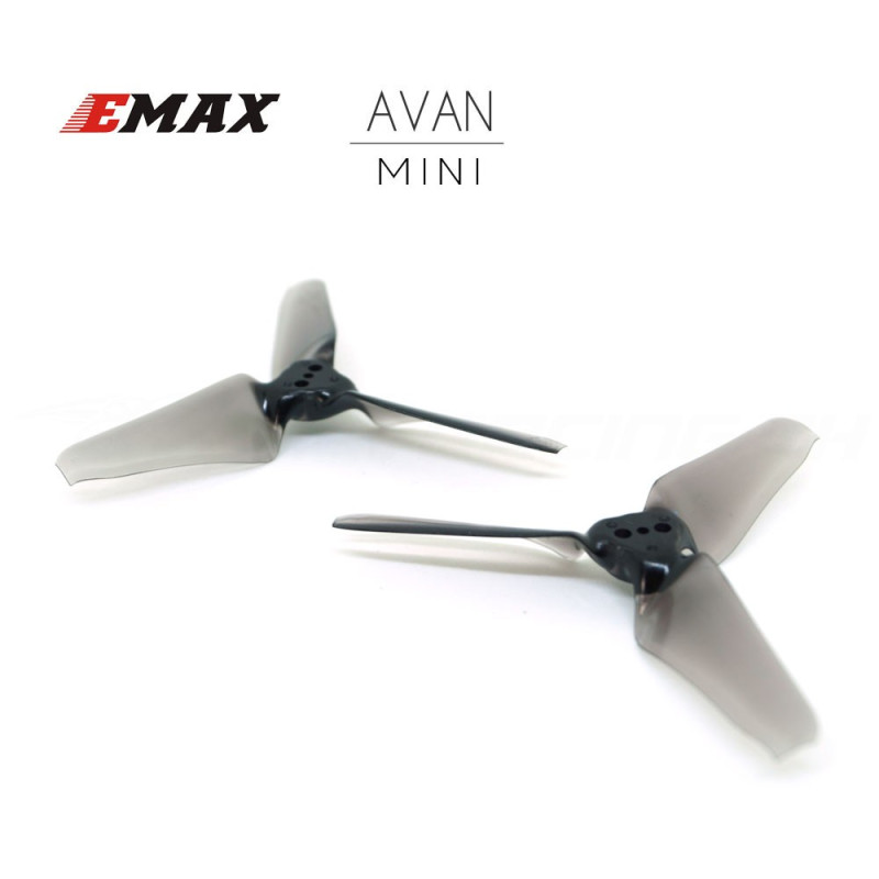 AVAN MINI 3" Prop 6 CW + 6 CCW - Licht Schwarz