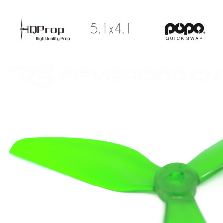 HQProp DP 5.1x4.1x3 Durable PC Propeller - Light Green