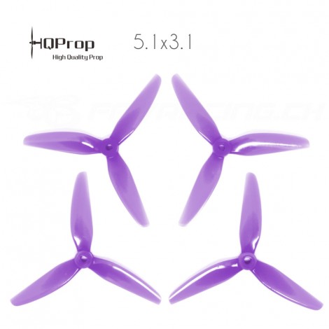 HQProp DP 5.1x4.1x3 Durable PC Propeller - Purpur