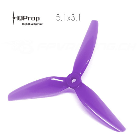 HQProp DP 5.1x4.1x3 Durable PC Propeller - Purple